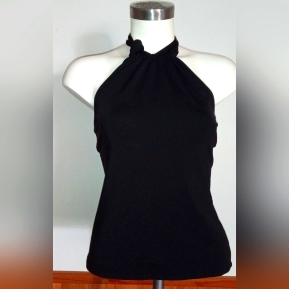 Express Halter Top in Black